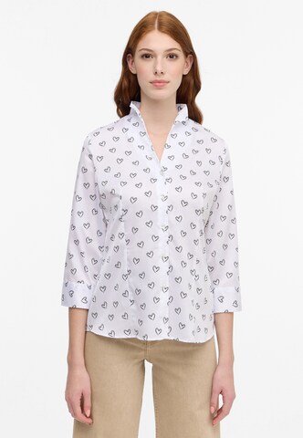 ETERNA Blouse in Wit: voorkant