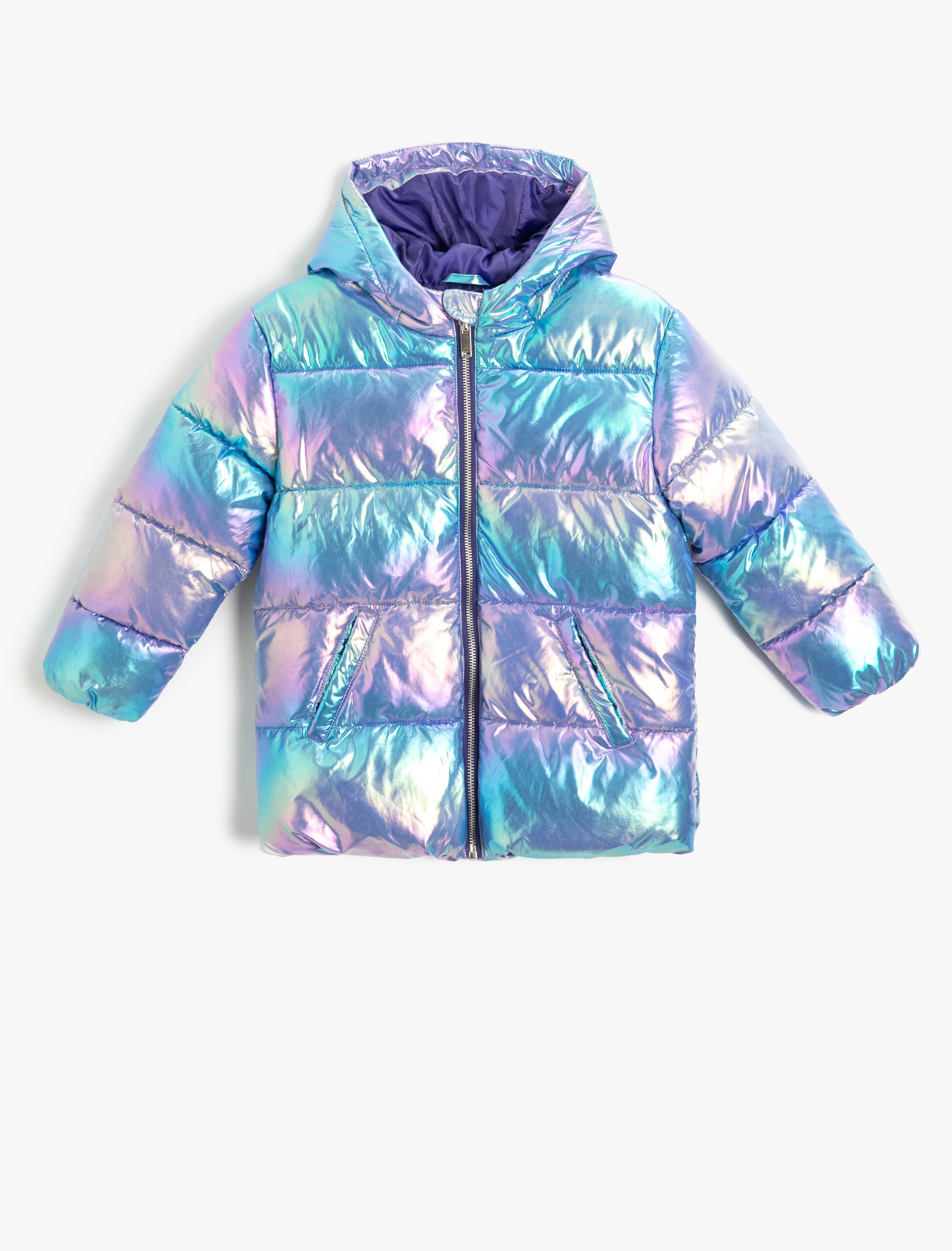 Koton Winter Jacket in Blue / Purple, Item view