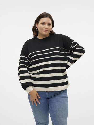 Vero Moda Curve Trui 'VMCRAIN' in Zwart