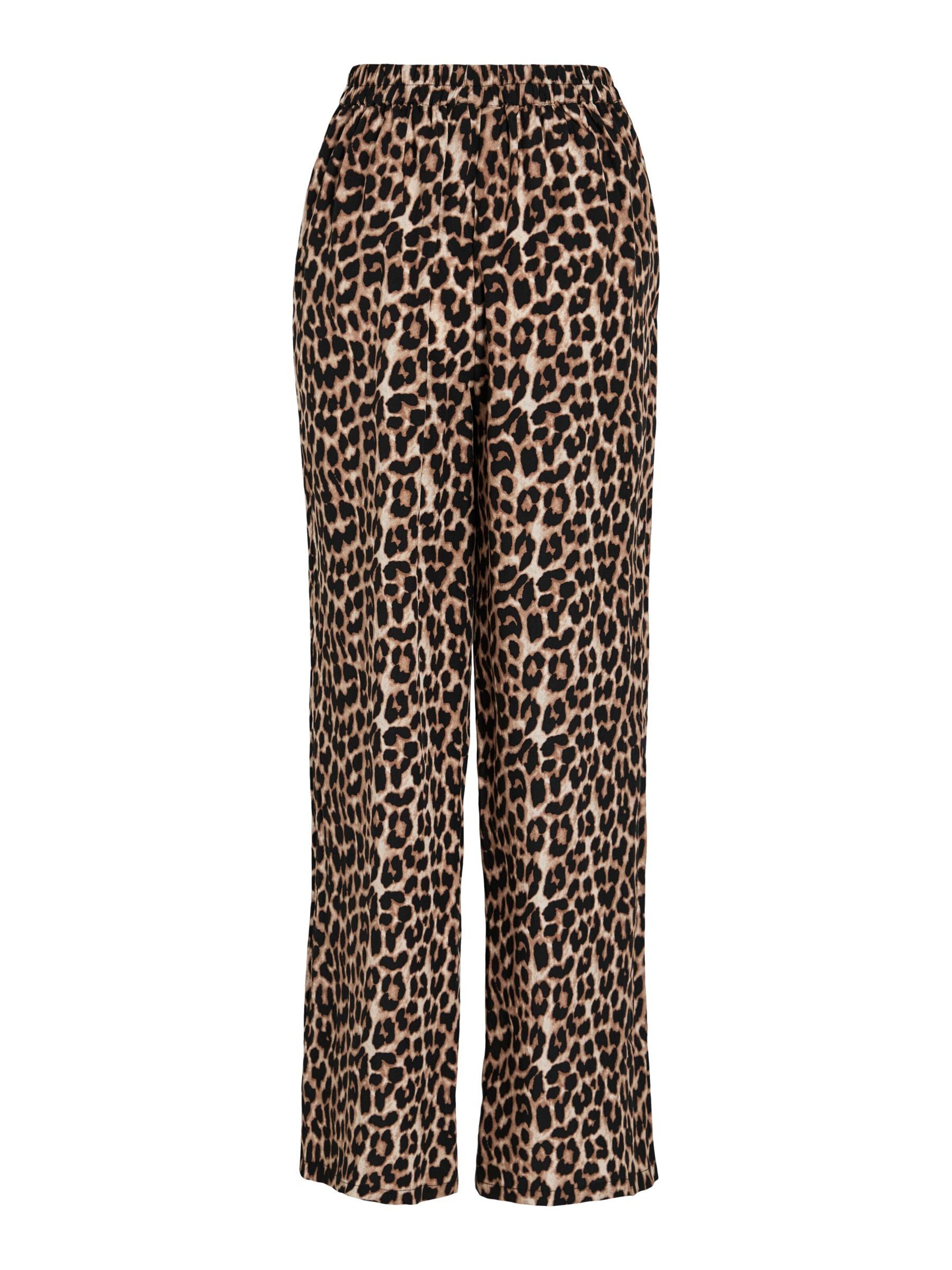 VILA Wide Leg Hose 'VILiopana' in Beige