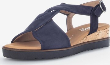 GABOR Sandals in Blue: front