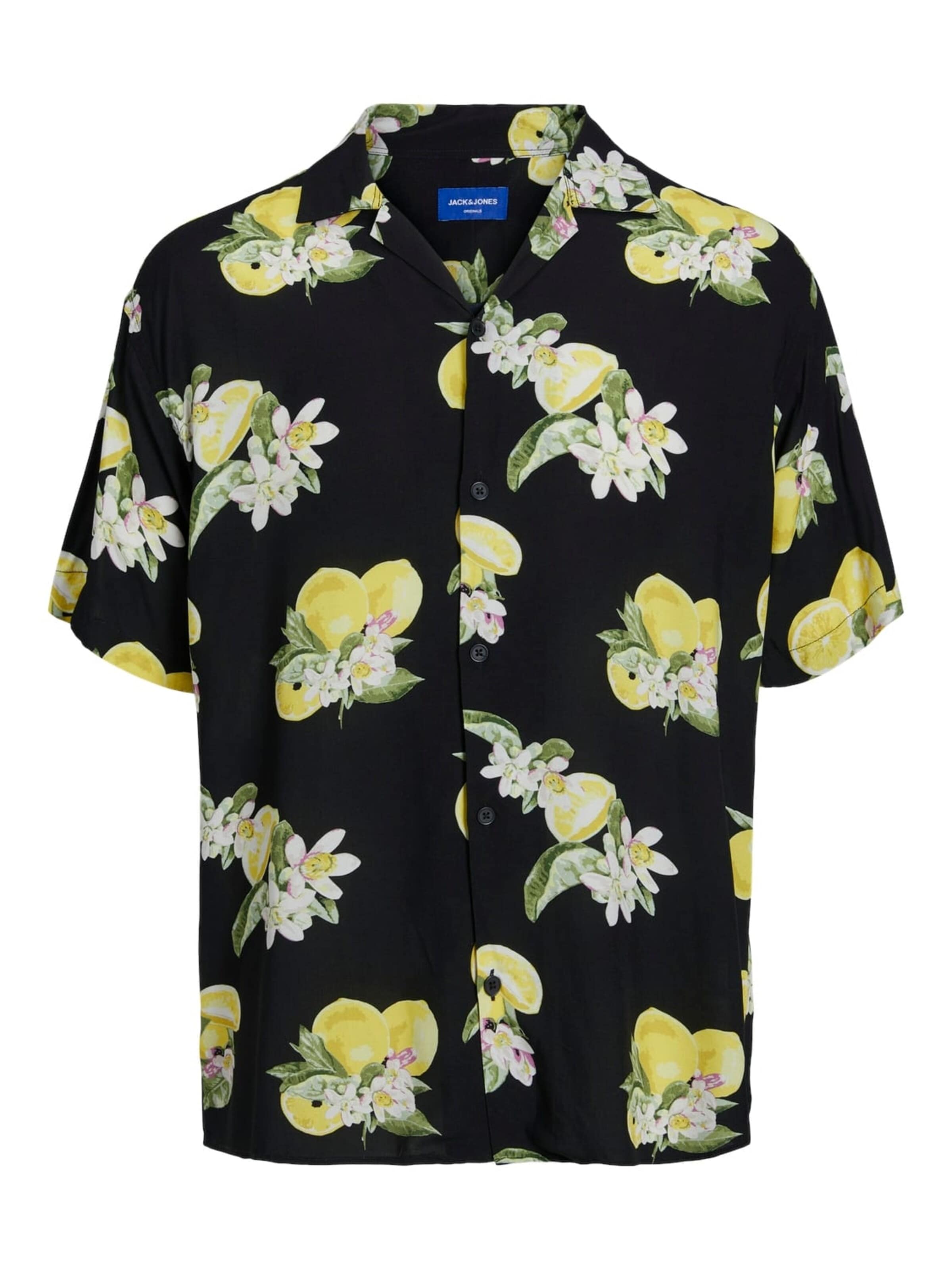 Jack & Jones Junior Comfort fit Overhemd 'Luke' in Zwart: voorkant