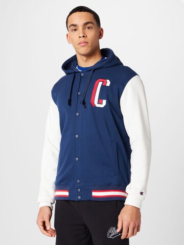 Champion Authentic Athletic Apparel Between-Season Jacket in Blue: front