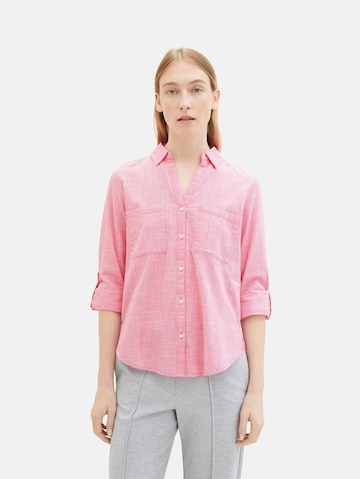 TOM TAILOR Bluse in Pink: predná strana