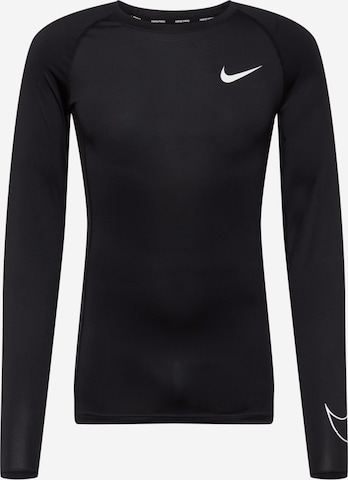 NIKE Funktionsskjorte 'Pro' i sort: forside