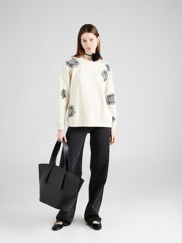 VERO MODA Sweatshirt 'SELMA NELI' in Beige