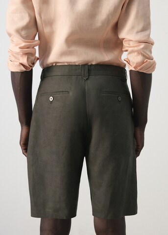 MANGO MAN Slim fit Pants 'Carp' in Brown