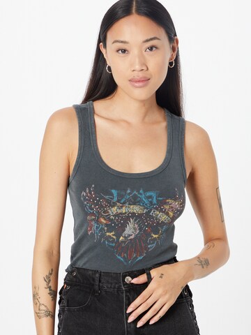 BDG Urban Outfitters Top 'BORN FREE' in Schwarz: Vorderseite
