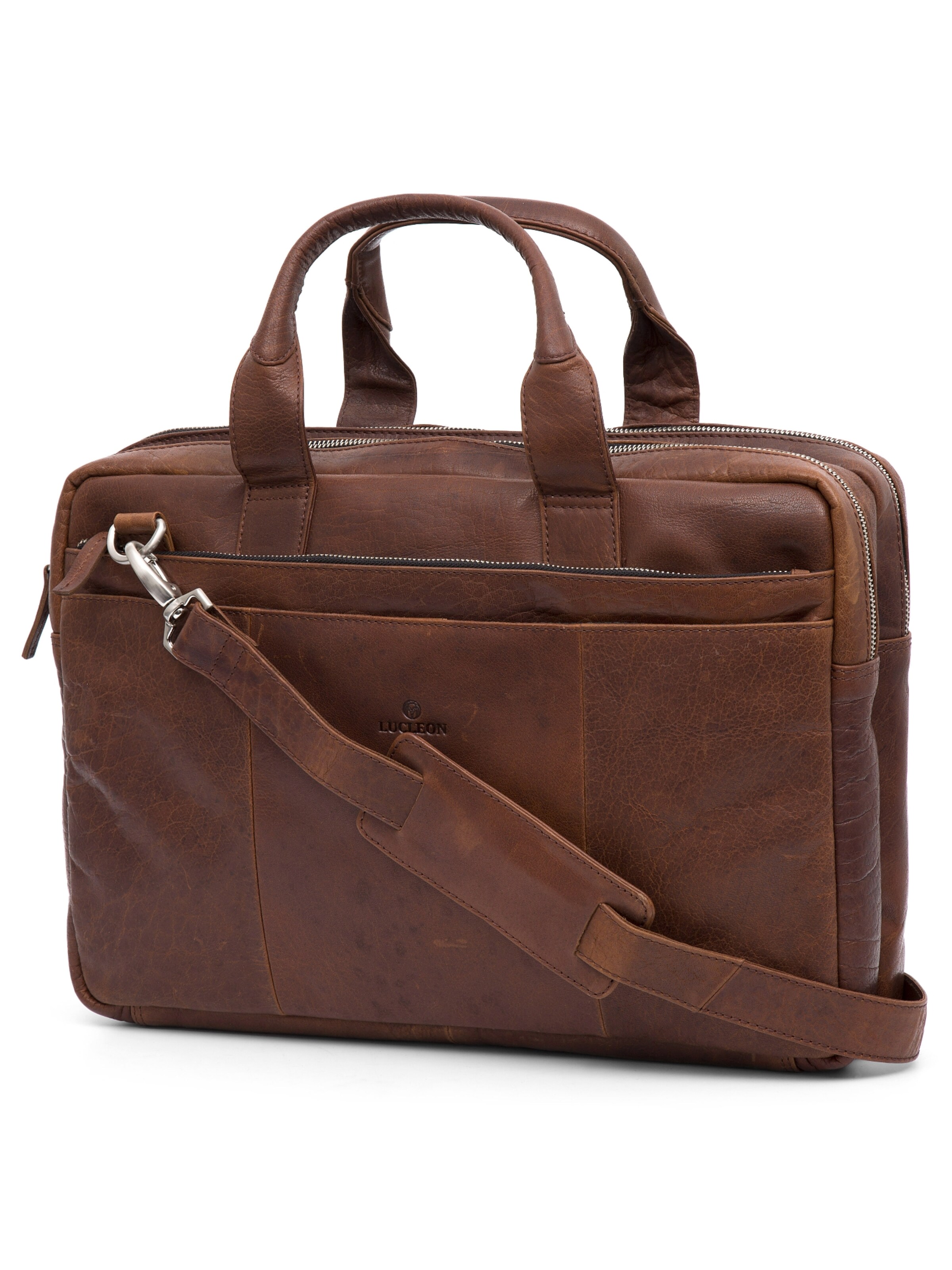Lucleon Document Bag 'Montreal' in Brown