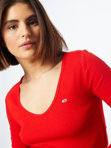 Tommy Jeans - Camisa em vermelho