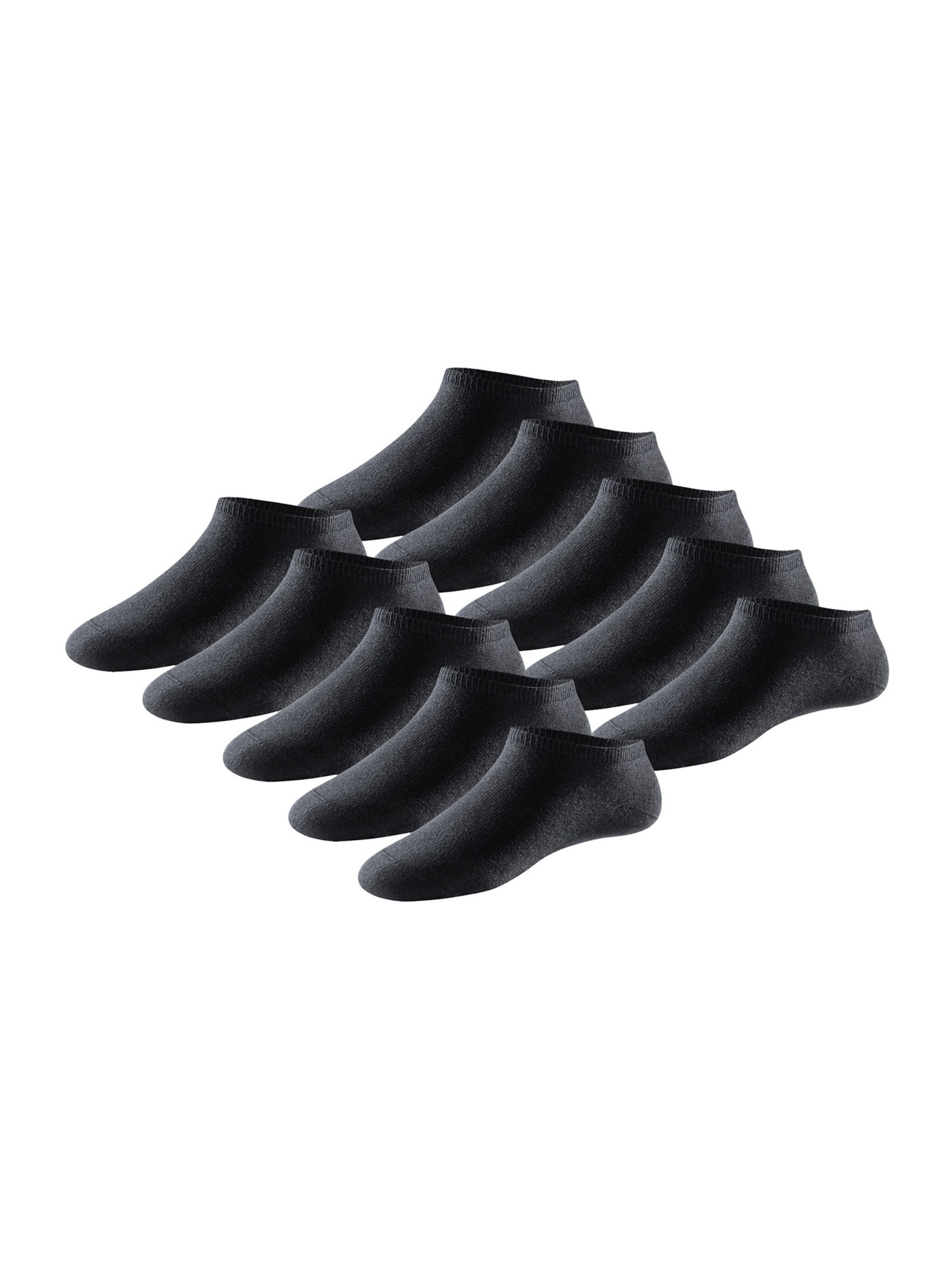 SCHIESSER Sneakersocken ' Bluebird ' in Schwarz: Vorderseite