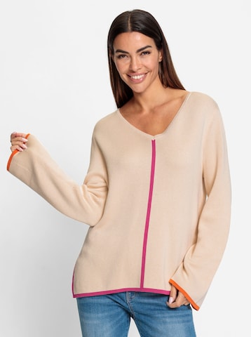Pullover di heine in beige: frontale