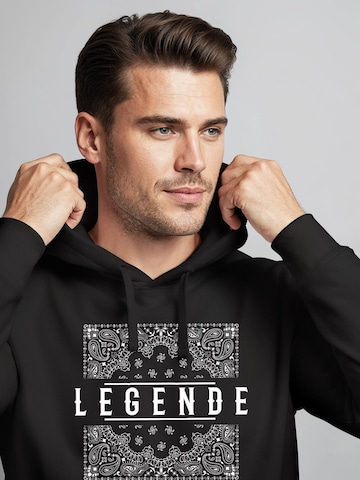 Neverless Sweatshirt 'Paisley Legende'‌‌ in Schwarz