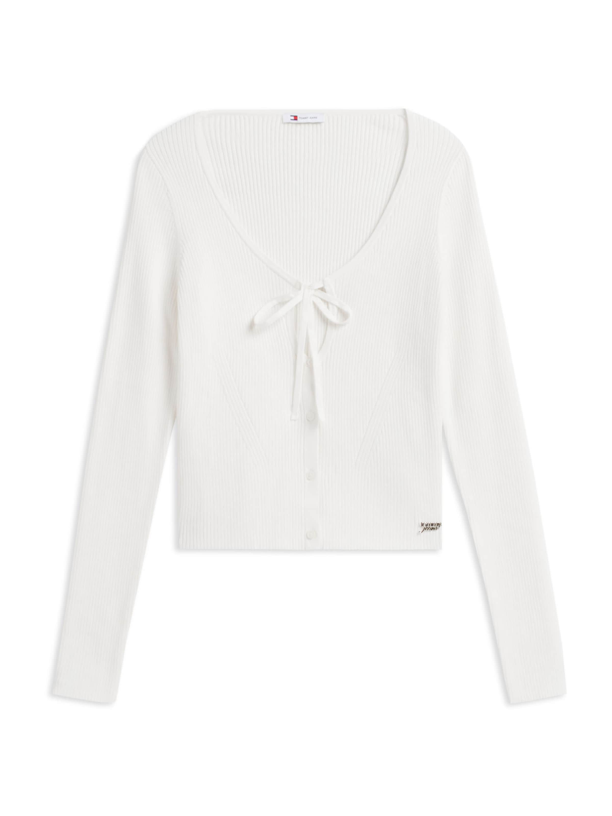 Tommy Jeans Cardigan i hvid: forside