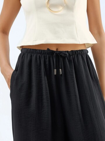 Busem Wide leg Broek in Zwart