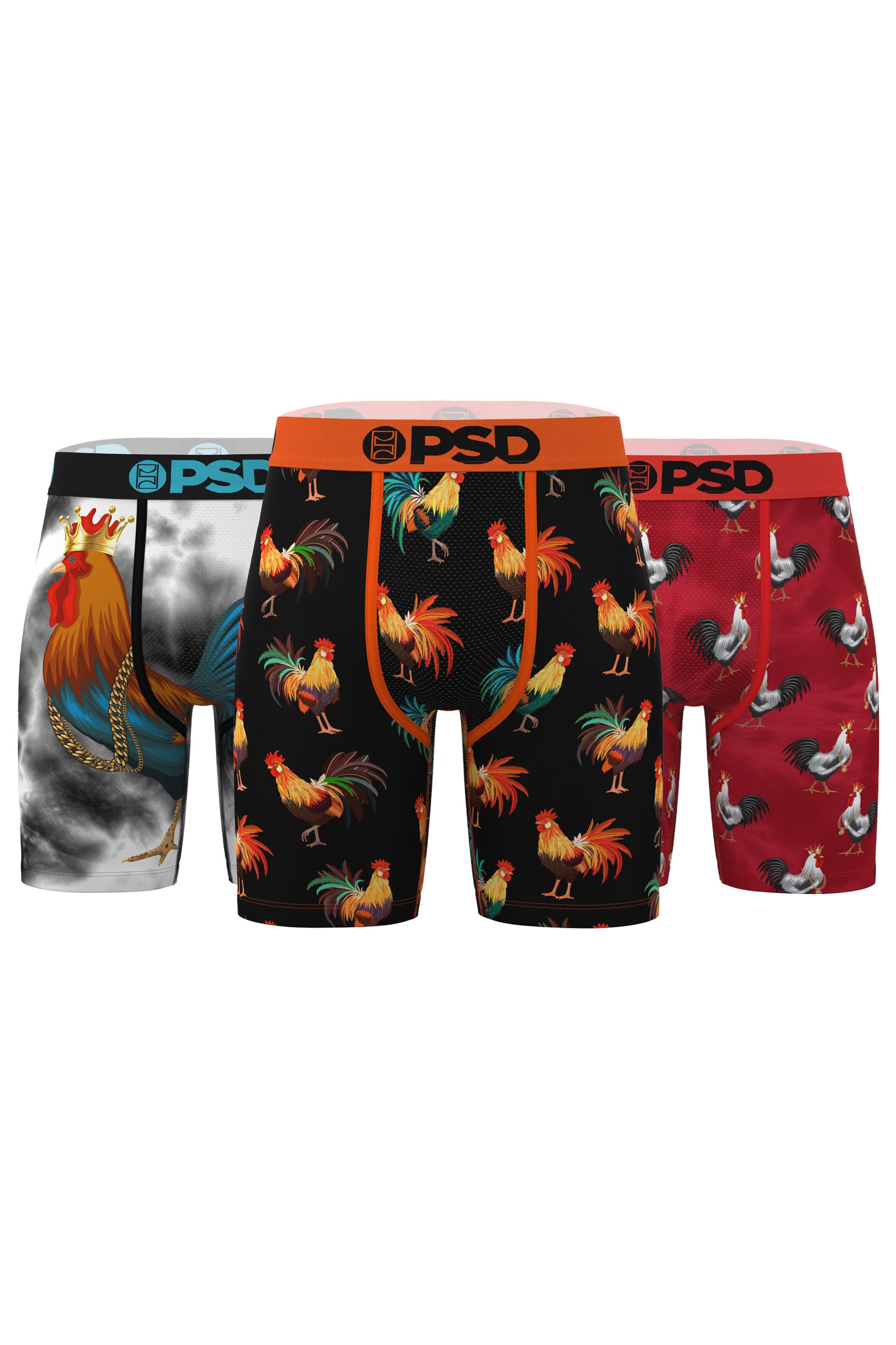 PSD Boxershorts 'Cocky Flock' in Mischfarben: Vorderseite