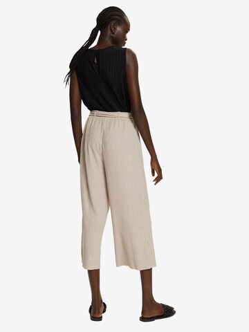 ESPRIT Wide Leg Hose in Beige