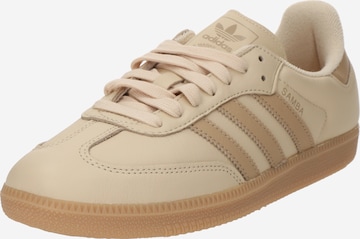 bēšs ADIDAS ORIGINALS Zemie brīvā laika apavi 'SAMBA OG': no priekšpuses