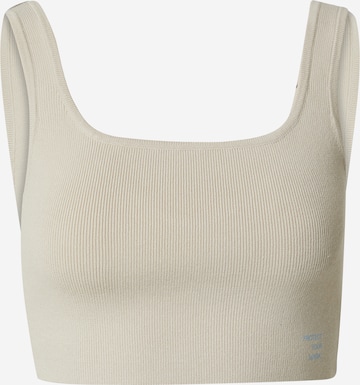 ABOUT YOU x Kamila Šikl Knitted Top 'Cassia' in Beige: front