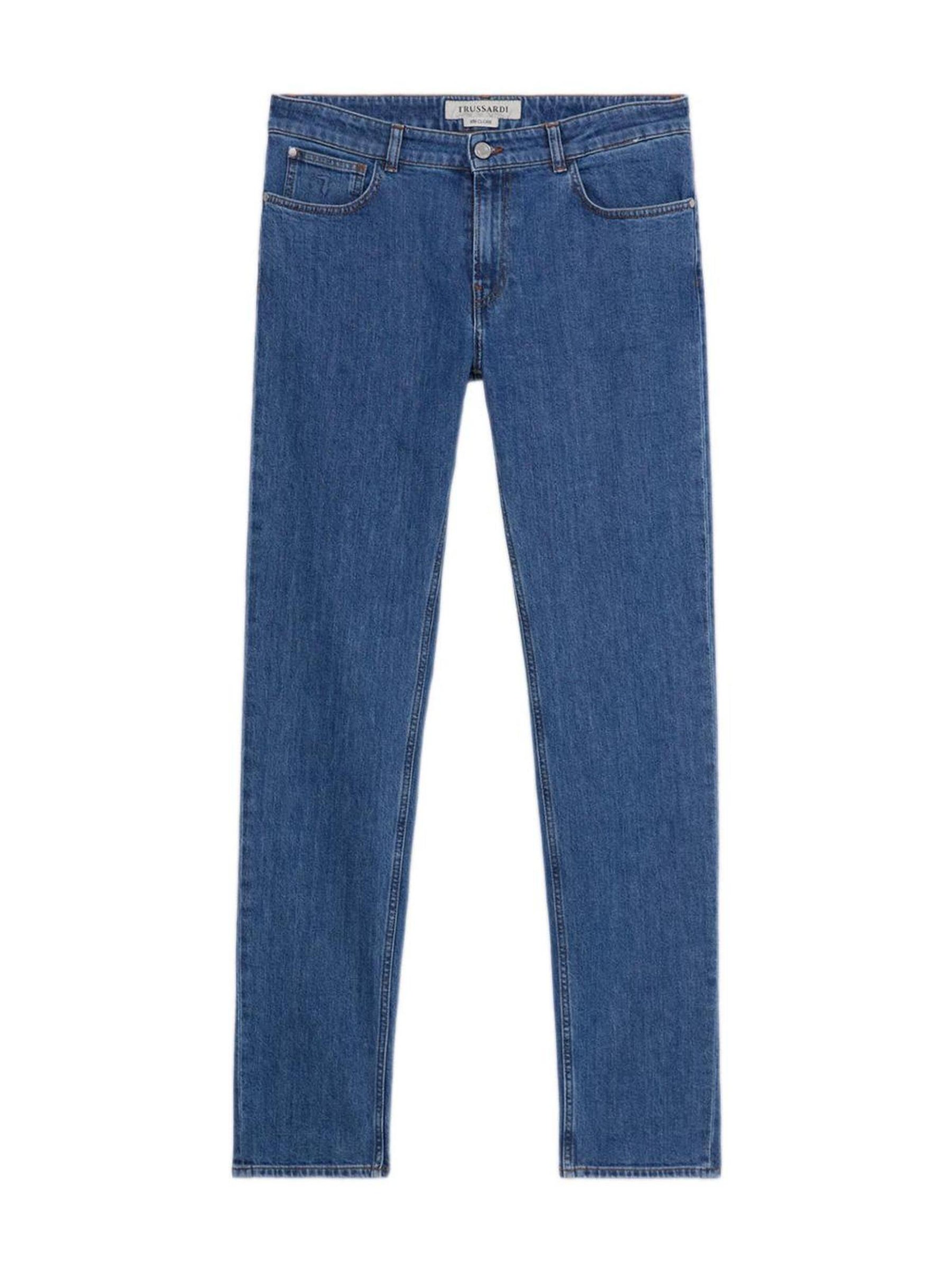 Trussardi - Slimfit Vaquero en azul: frente