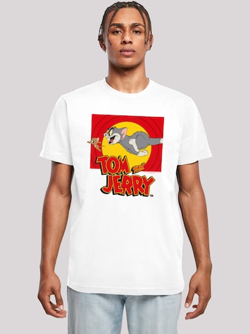 F4NT4STIC T-Shirt 'Tom und Jerry Chase Scene' in Weiß: predná strana