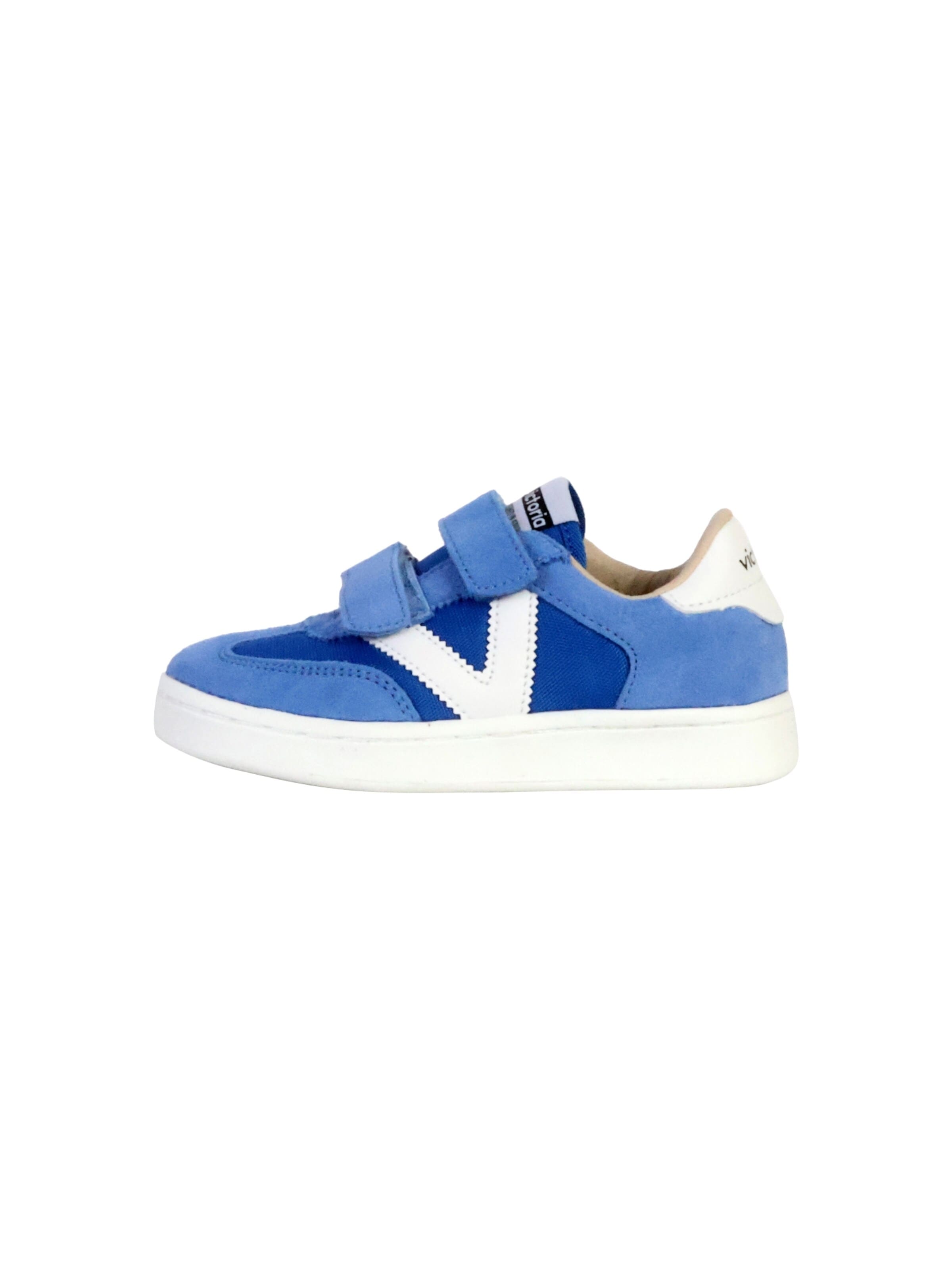 victoria - Zapatillas deportivas 'Niedrige Ledersneaker für Kinder' en azul: frente