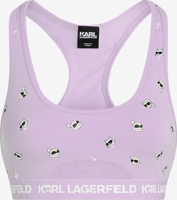 Soutien-gorge Karl Lagerfeld en violet : devant