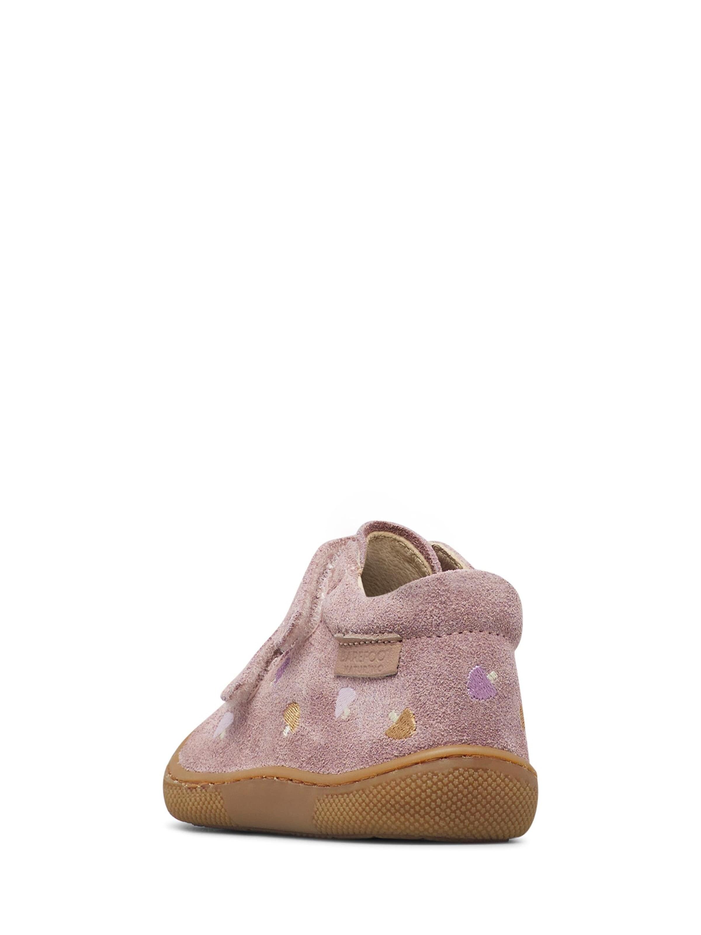 NATURINO Sneakers 'BAREFOOT AMUR VL EMBR.MUSHROOM' in Roze