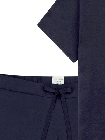 SCHIESSER Pajama 'Mix & Relax' in Blue