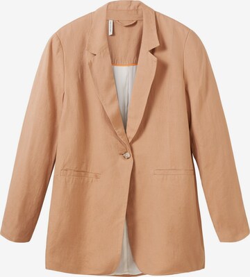 Blazer TOM TAILOR en beige : devant