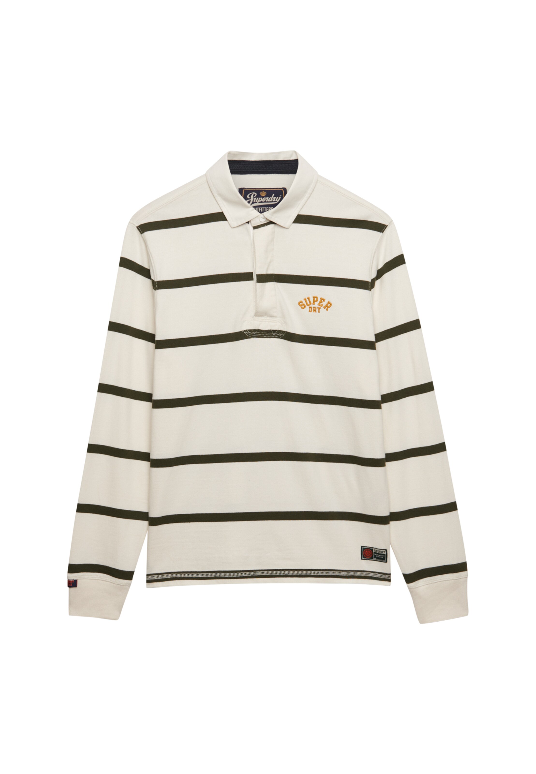 Superdry & Co Shirt in de kleur Olijfgroen / Wit, Productweergave