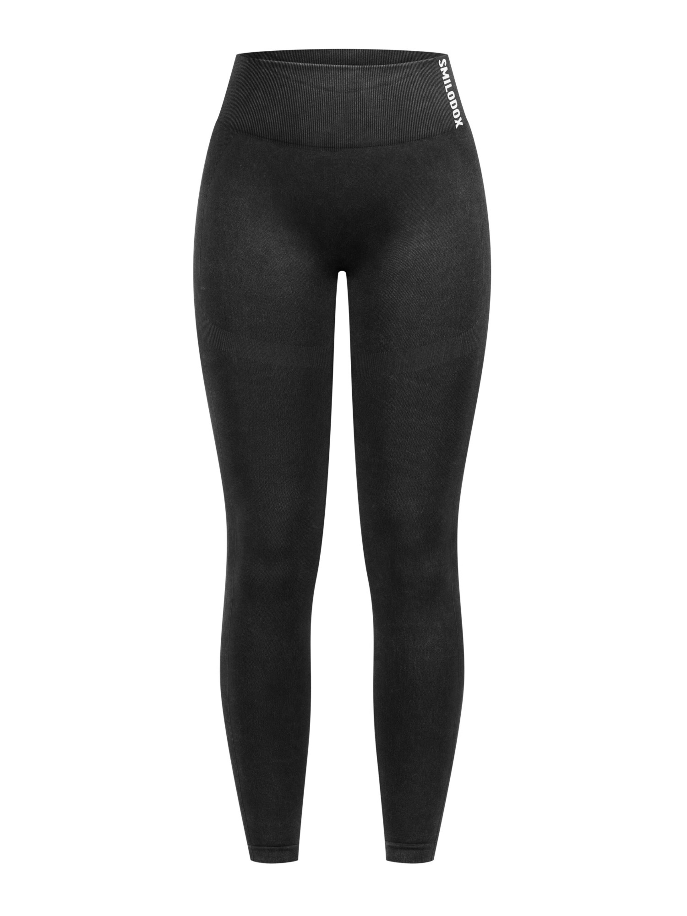Smilodox Skinny Leggings ' Sonnia ' in Schwarz: Vorderseite