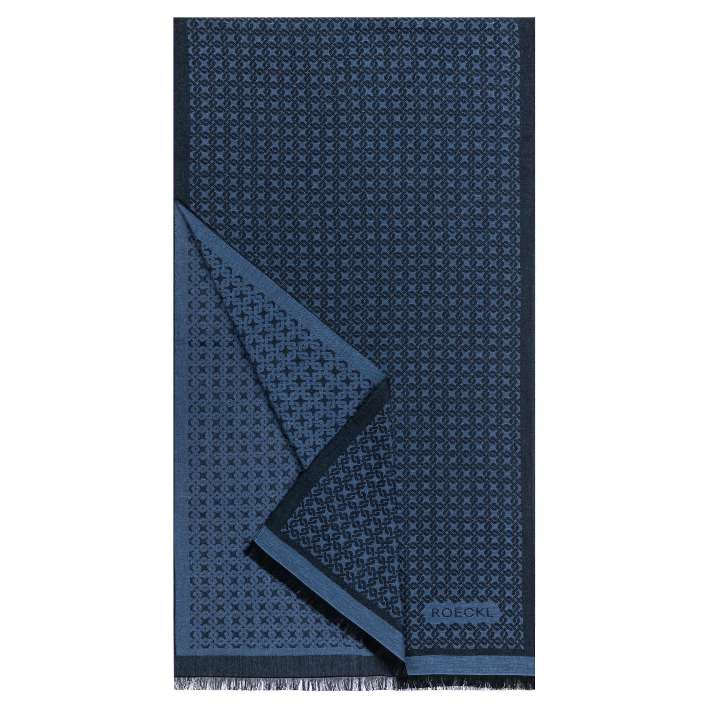 Roeckl Sjaal 'ROPE PATTERN' in Blauw: voorkant
