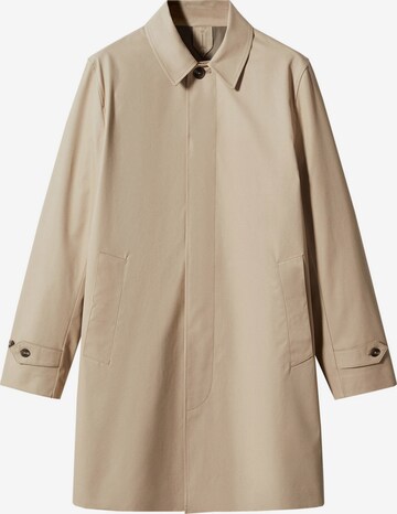 MANGO MAN Between-Seasons Coat 'Chayton' in Beige: front