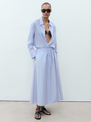 Jupe 'EVIA' MANGO en bleu