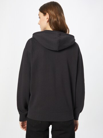 LEVI'S ® - Casaco em moletão 'Standard Zip Hoodie' em preto