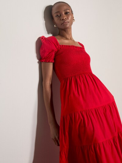Apricot Robe ' ' en 34 en rouge, Vue avec produit