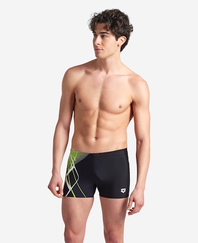 ARENA Athletic Swim Trunks in Lime / Black / White, Item view