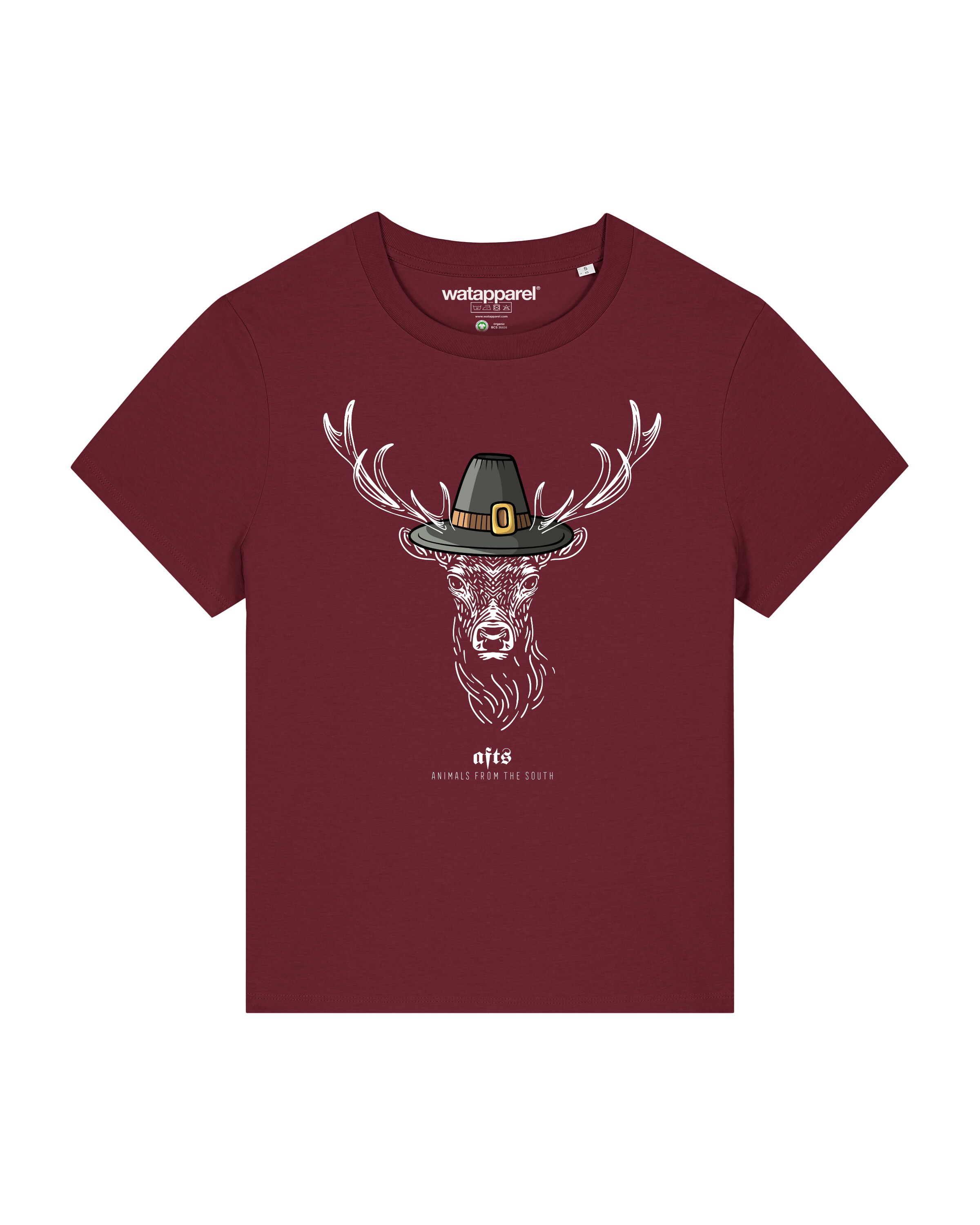 Watapparel Shirt 'Hirsch' in Red: front