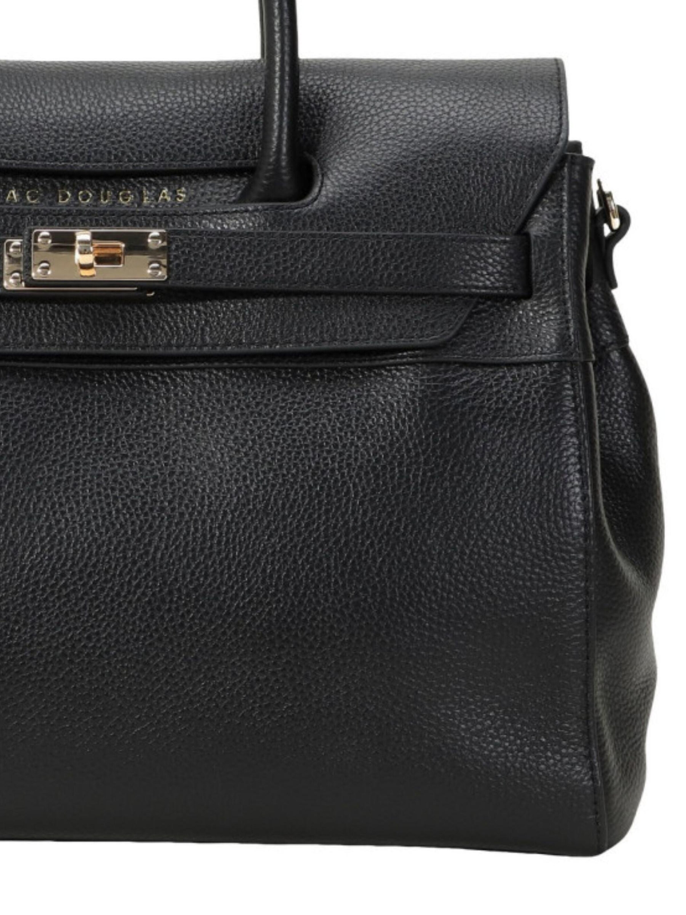 MAC DOUGLAS Handtas 'Mac Douglas Sacs À Main XS Pylad Alba Cuir Noir' in Zwart