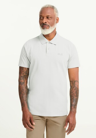 JACK WOLFSKIN Poloshirt in Weiß: Vorderseite