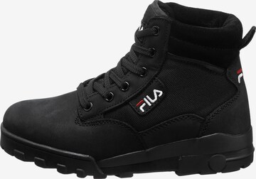 FILA Schnürstiefelette 'Grunge II' in Schwarz