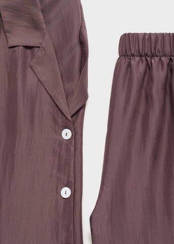 MANGO Pajama Shirt 'Habo' in Purple