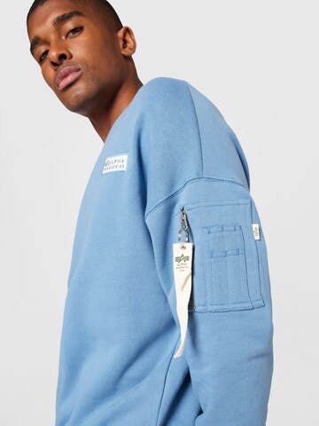 Sweat-shirt ALPHA INDUSTRIES en bleu