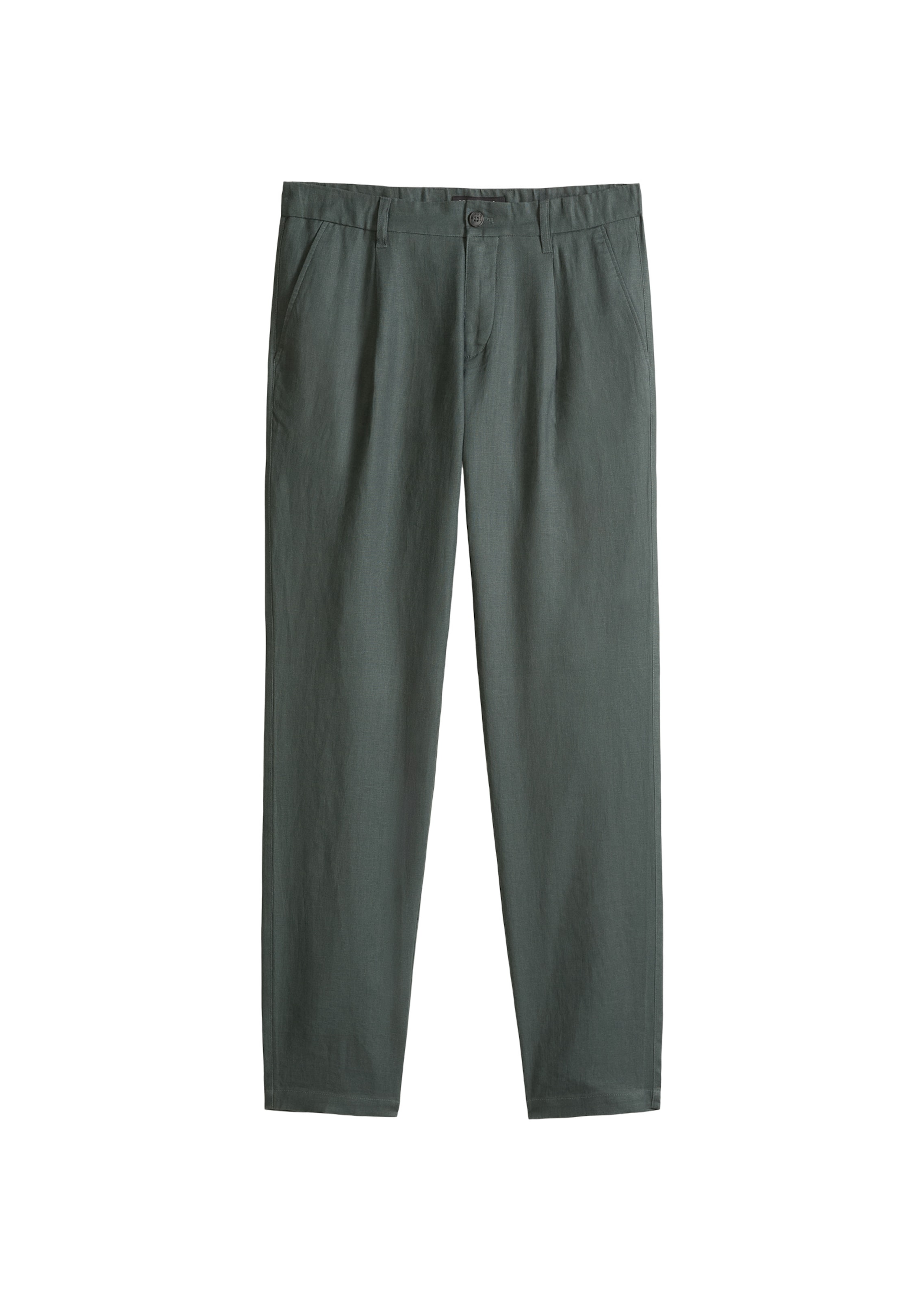 Marc O'Polo Pleat-front trousers in Grey: front