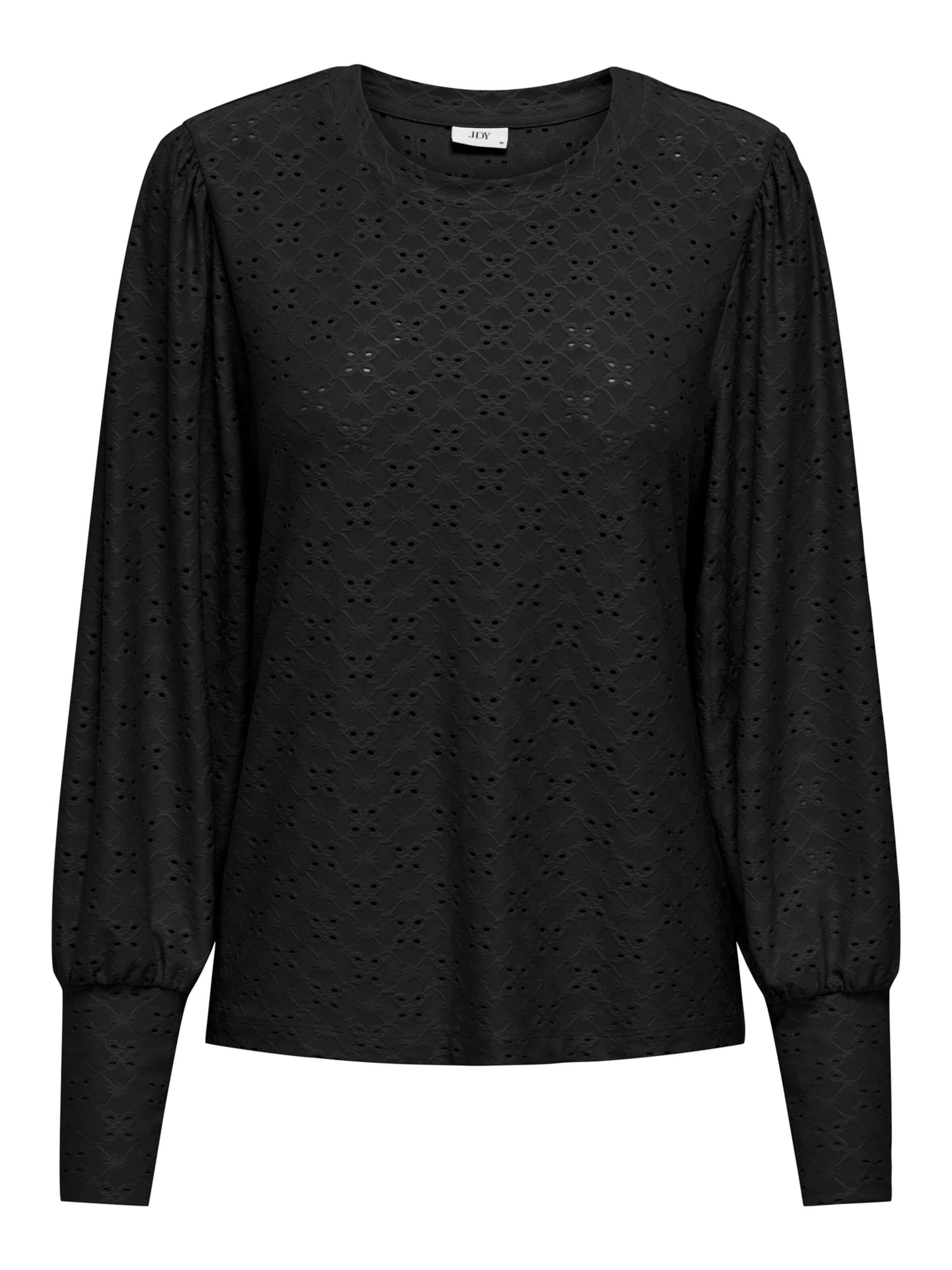 Jaqueline de Yong Shirt 'Cathinka' in Zwart: voorkant