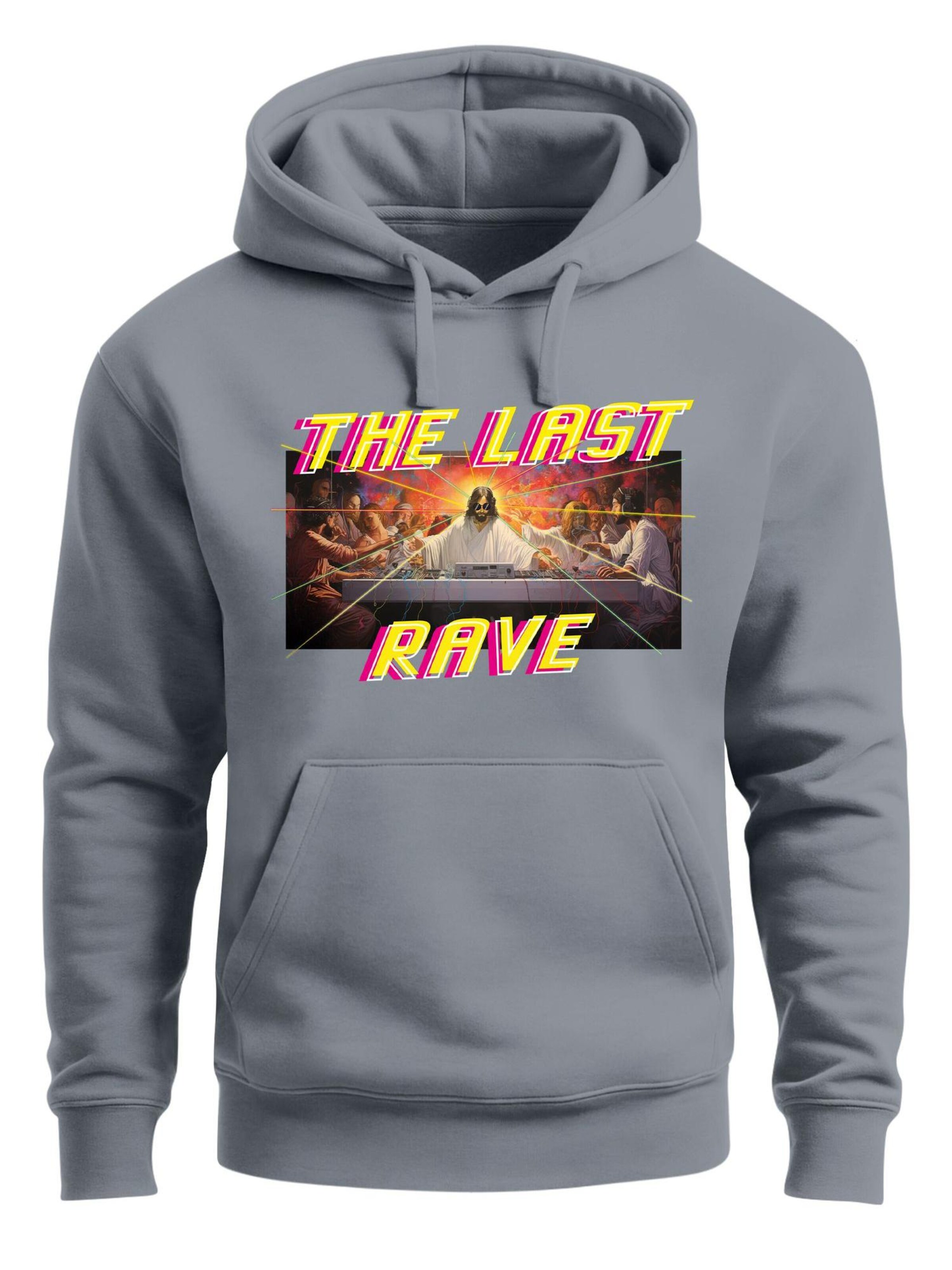 Neverless Sweatshirt 'The Last Rave' in Grey: front