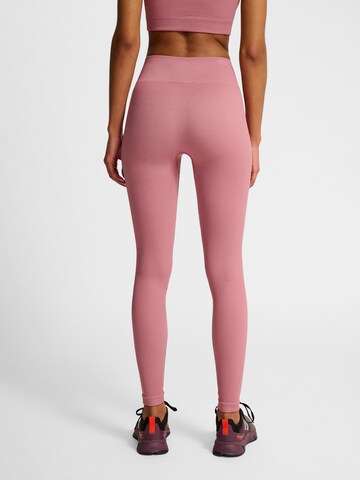 Hummel Skinny Παντελόνι φόρμας 'Pulse' σε ροζ