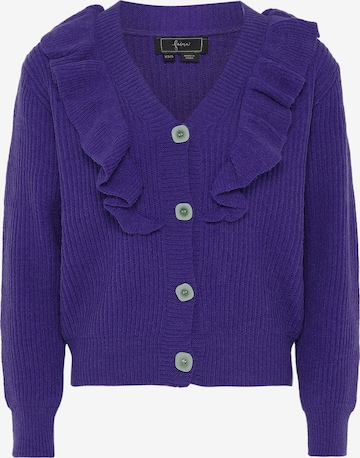 Cardigan faina en violet : devant