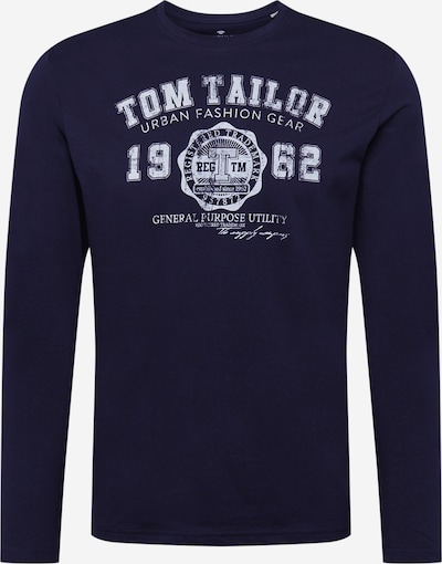 TOM TAILOR T-Krekls, krāsa - tumši zils / balts, Preces skats